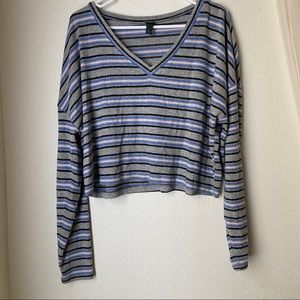 Striped Crop Sweater